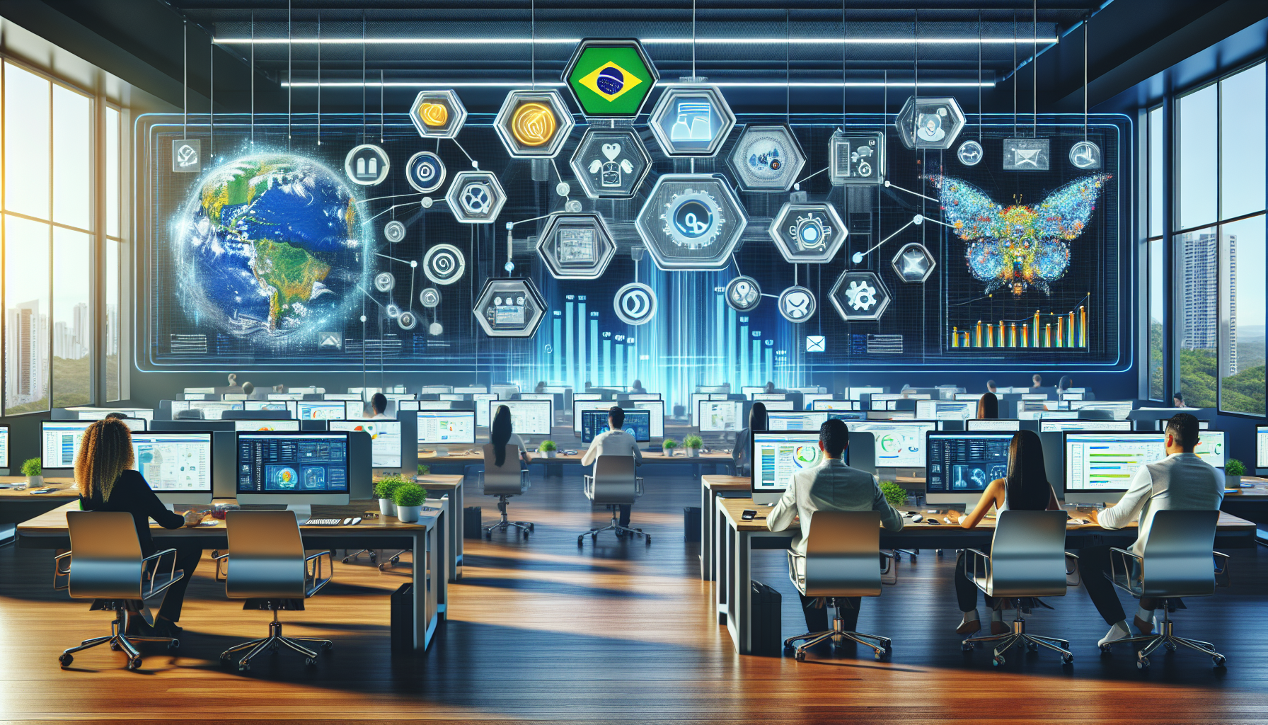 RD Station dashboard interface showing marketing automation and CRM tools for lead generation and sales in 2024