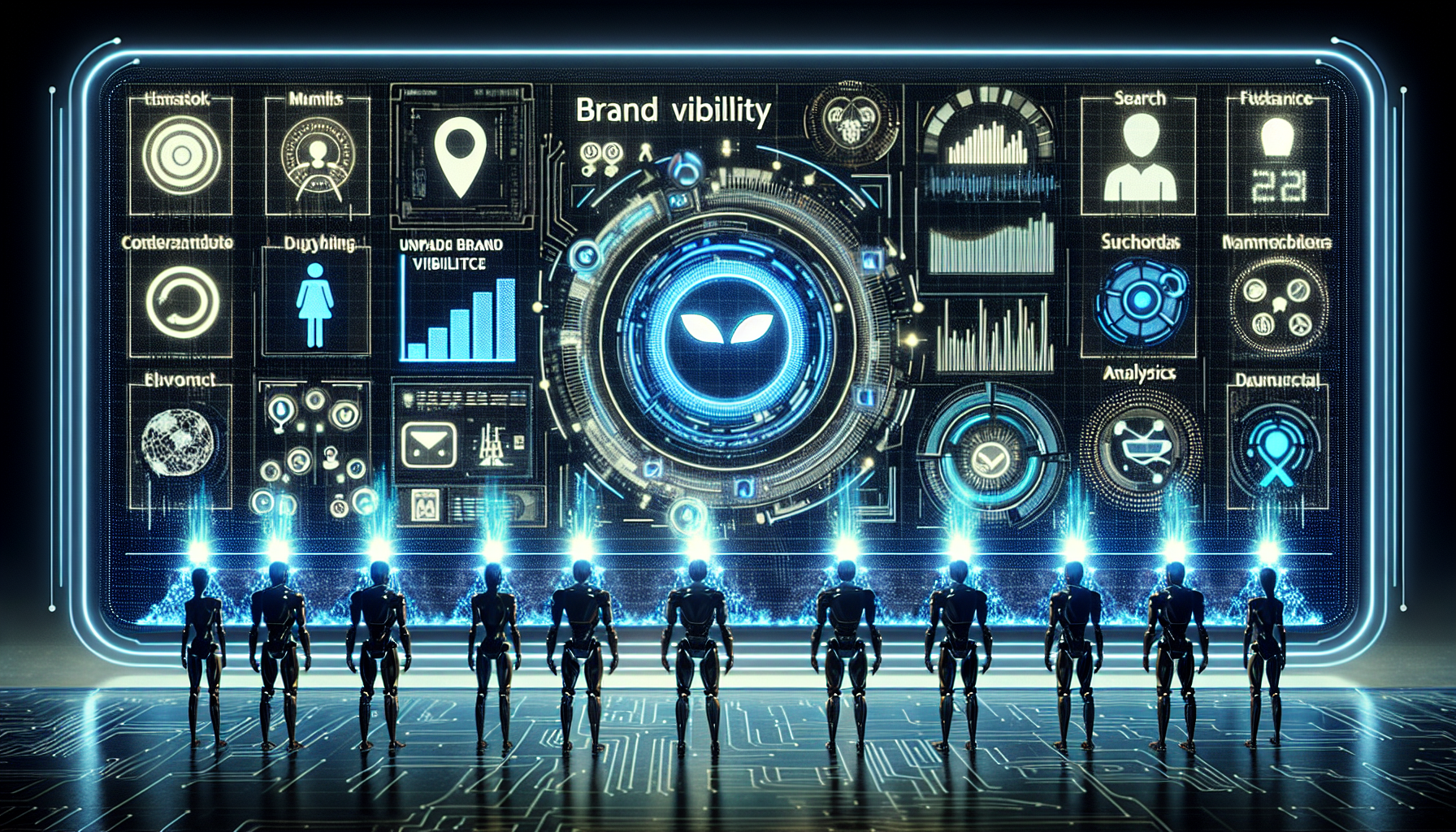 Dashboard Searchfy AI monitorando visibilidade de marca em ChatGPT, Gemini, Claude e outros 8+ modelos IA 2026