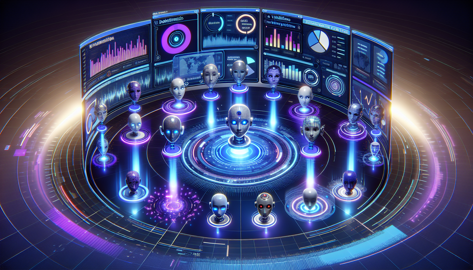 Dashboard analytics showing AI chatbot ranking improvements with graphs and ChatGPT, Gemini, Claude logos