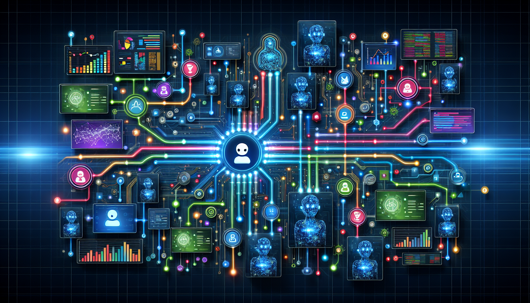 AI search optimization dashboard showing brand visibility analytics across multiple language models in 2026