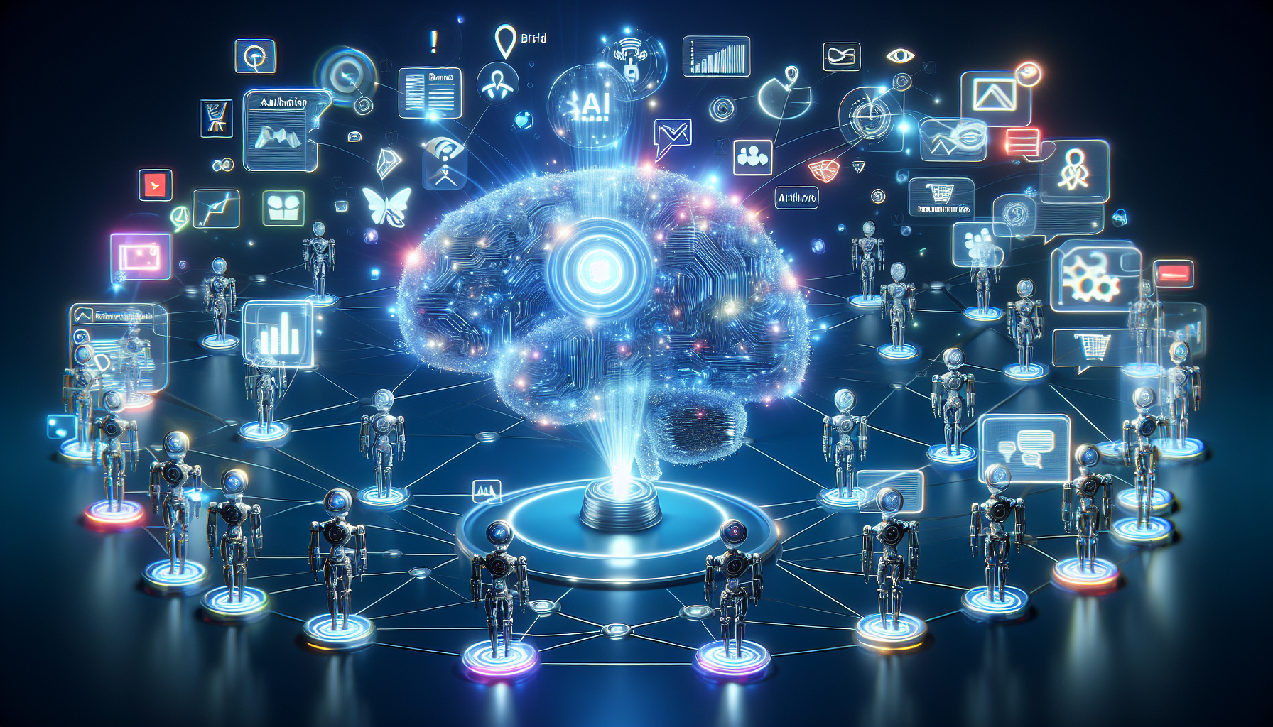 Dashboard Searchfy AI mostrando métricas de visibilidad de marca en ChatGPT, Gemini, Claude y otros 8+ modelos de IA