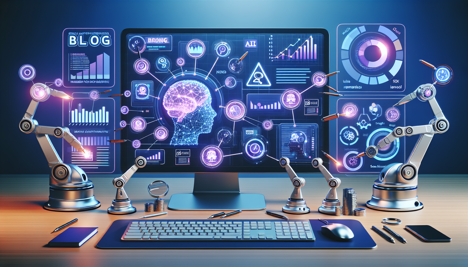 Dashboard de automatización de blog SEO con 8 modelos de IA para aumentar visibilidad web en 2026